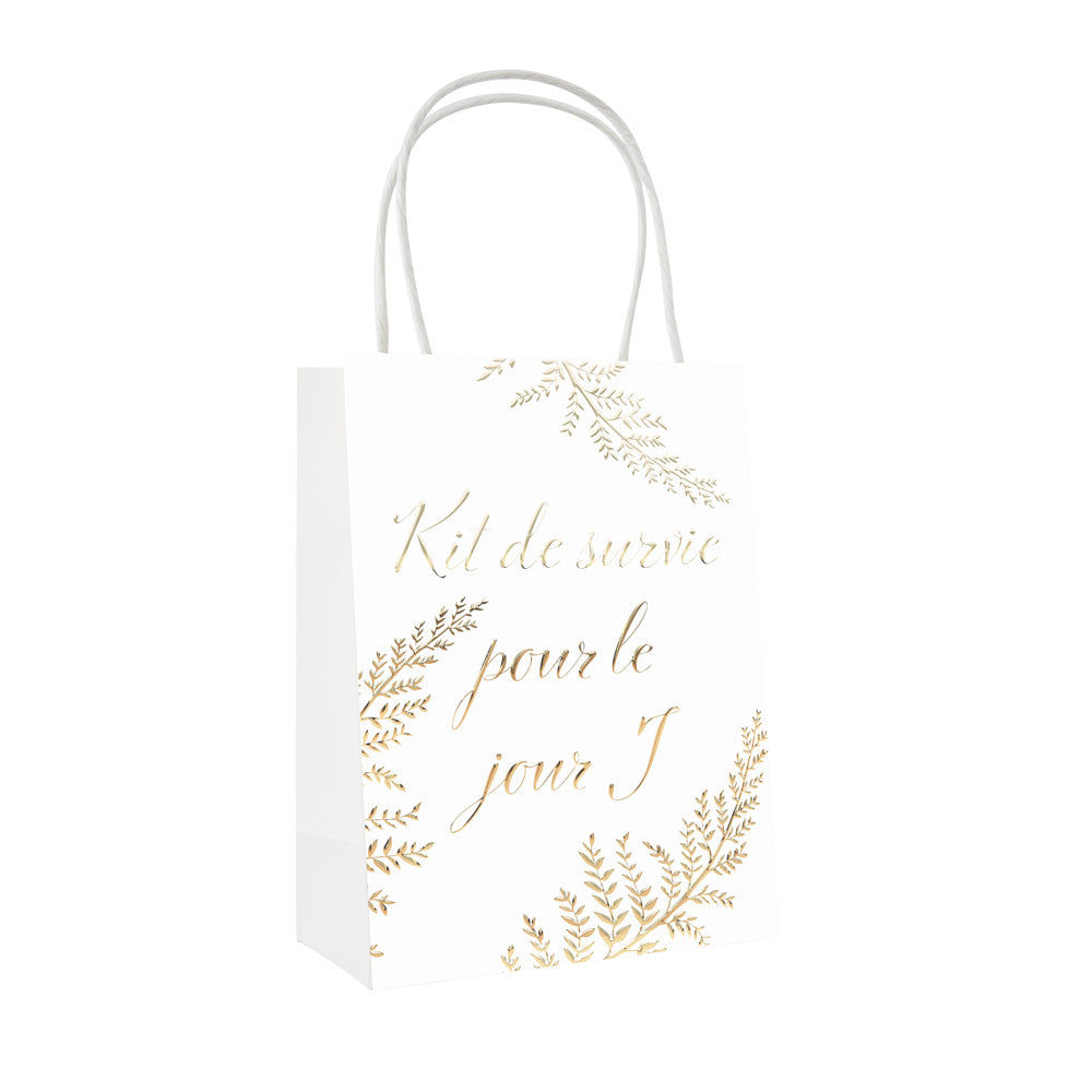 SAC PAPIER SURVIE JOUR J FOUGERE WHITE