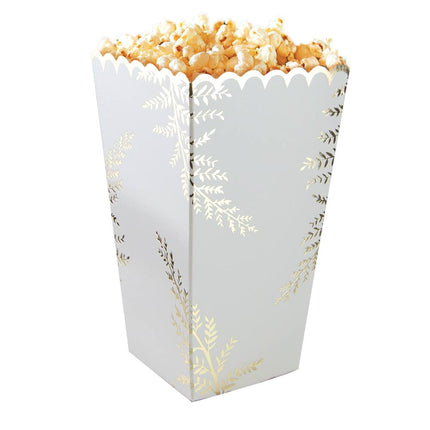 BOITES A POP-CORN FOUGERE WHITE X 8