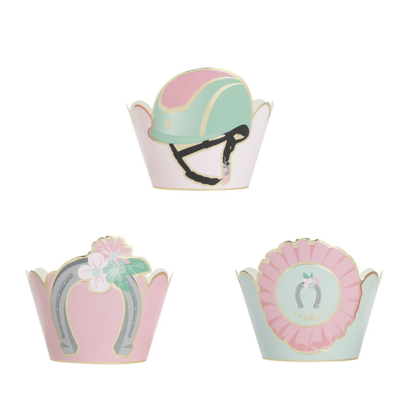 CUPCAKE WRAPPERS CHEVAL X 6