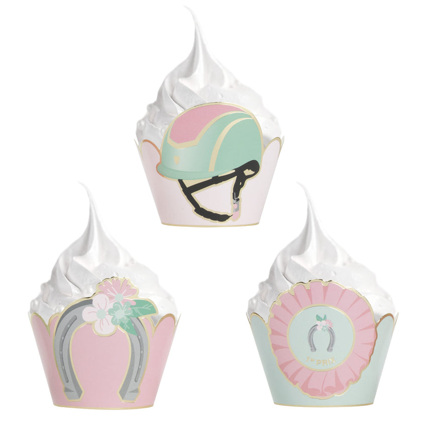 CUPCAKE WRAPPERS CHEVAL X 6