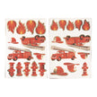 STICKERS POMPIERS X 25PCS