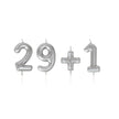 Set de bougies argentees 29+1 1