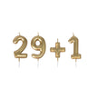 Set de bougies dorees 29+1 1