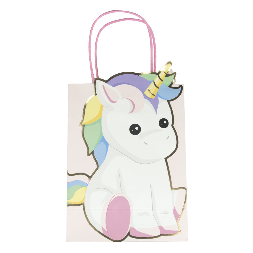 SACS PAPIER BABY LICORNE X 4
