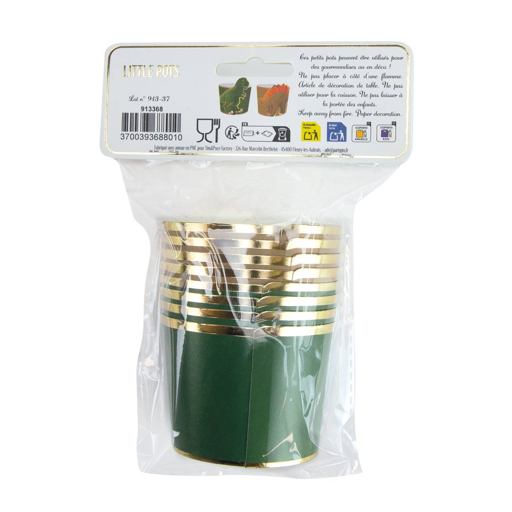 PETITS POTS DINO X 8