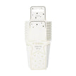 GOBELETS FESTONNES 200ML BLANCS ET OR X 8
