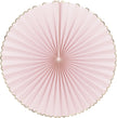 SET DE 3 EVENTAILS ROSE PASTEL ET OR
