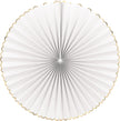 SET DE 3 EVENTAILS BLANC ET OR