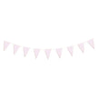 GUIRLANDE FANIONS FESTONNES ROSE PASTEL ET OR 3M