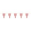 GUIRLANDE FANIONS FESTONNES ROUGE RAYE BLANC ET OR