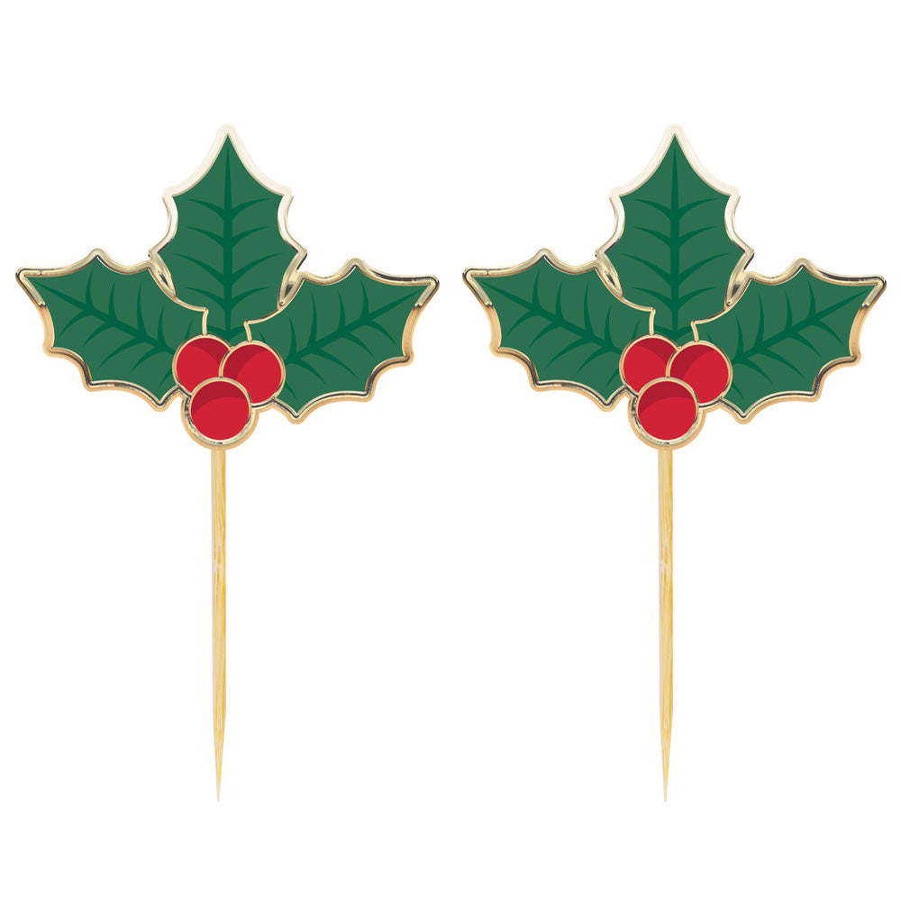 Pics a cocktail houx de noel  x 10pcs