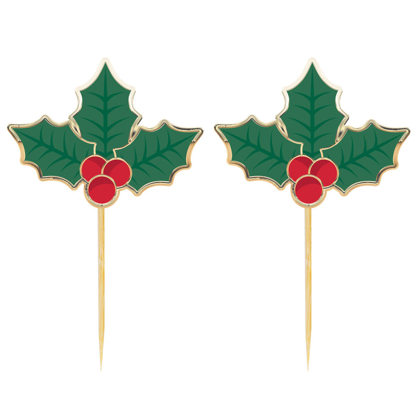 Pics a cocktail houx de noel  x 10pcs