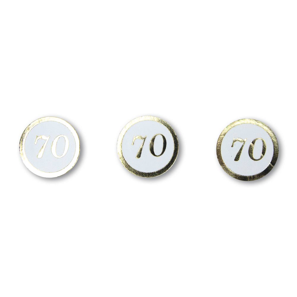Confettis de table 70 ans dores 4