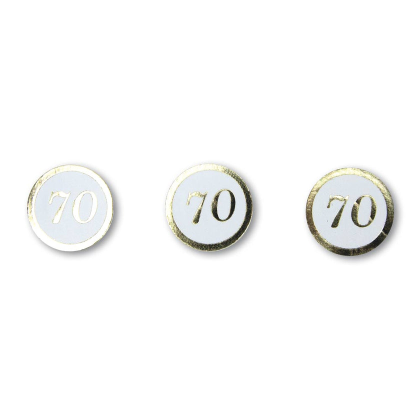 Confettis de table 70 ans dores 4