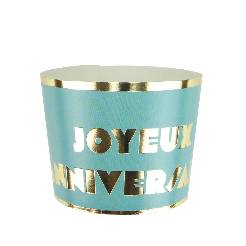 PETITS POTS MULTI JOYEUX ANNIVERSAIRE X 8