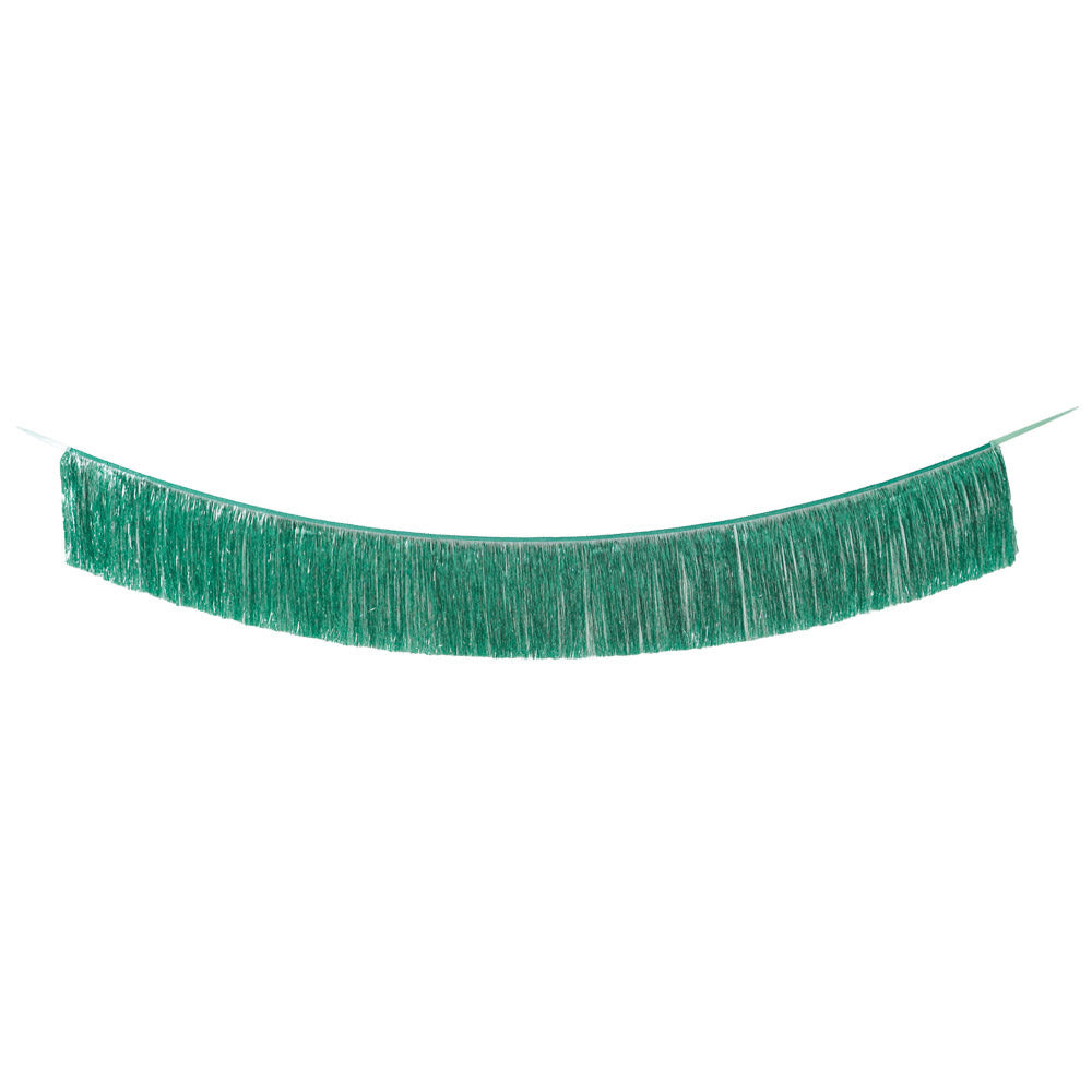 GUIRLANDE FRANGES LAMEES VERT D'EAU