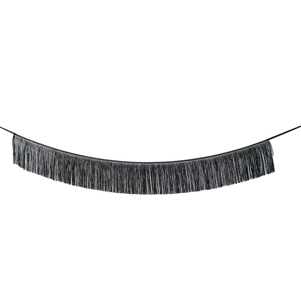 GUIRLANDE FRANGES LAMEES NOIRE