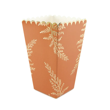 BOITES A POP-CORN FOUGERE TERRACOTTA X 8