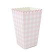 BOITES A POP-CORN VICHY ROSE X 8