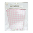 BOITES A POP-CORN VICHY ROSE X 8