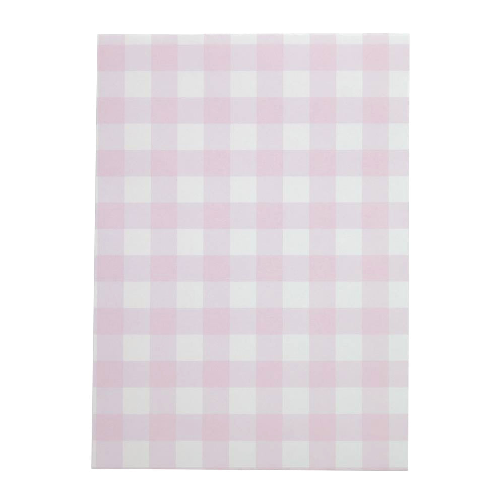 POCHETTES PAPIER VICHY ROSE X 8PCS