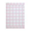 POCHETTES PAPIER VICHY ROSE X 8PCS
