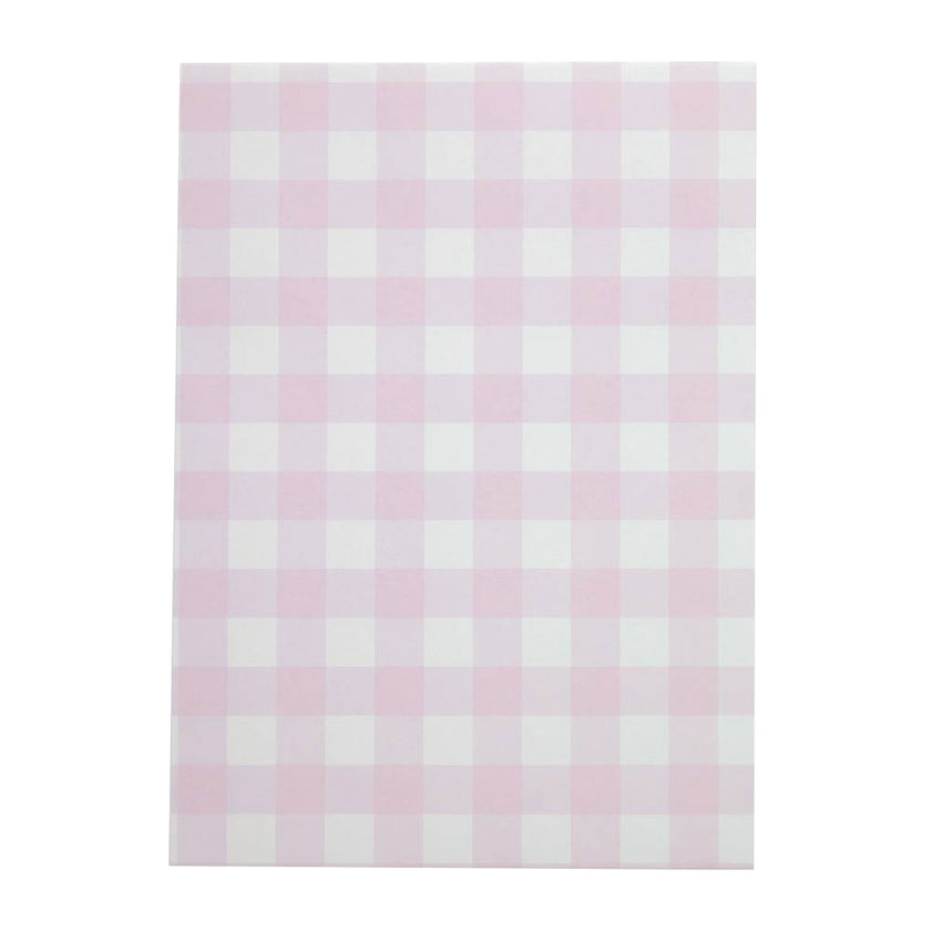 POCHETTES PAPIER VICHY ROSE X 8PCS