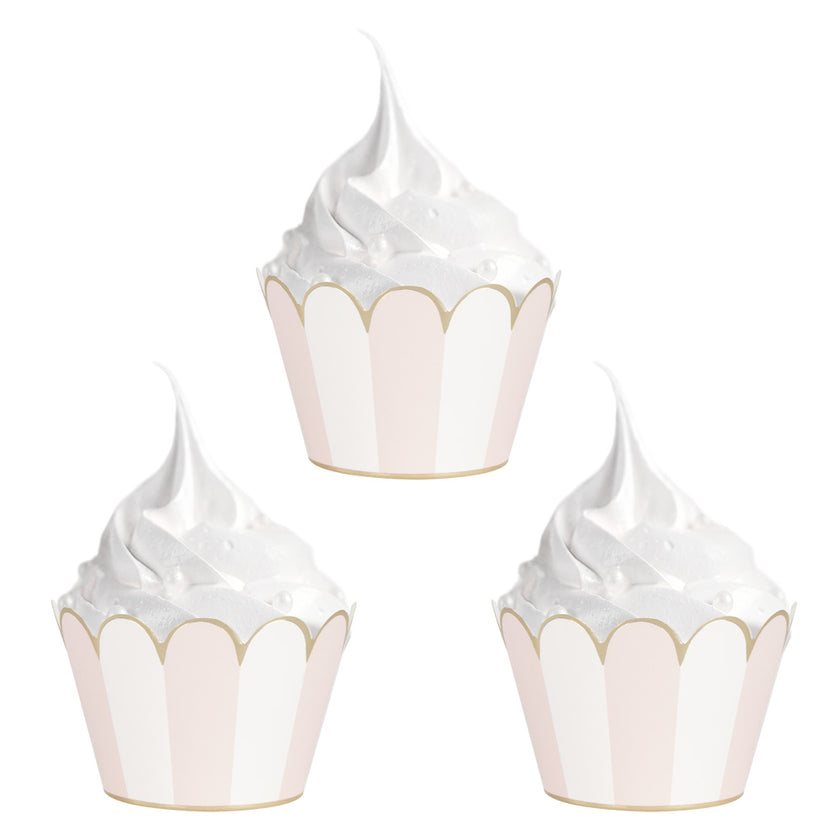 CUPCAKE WRAPPERS BABY GIRL X6