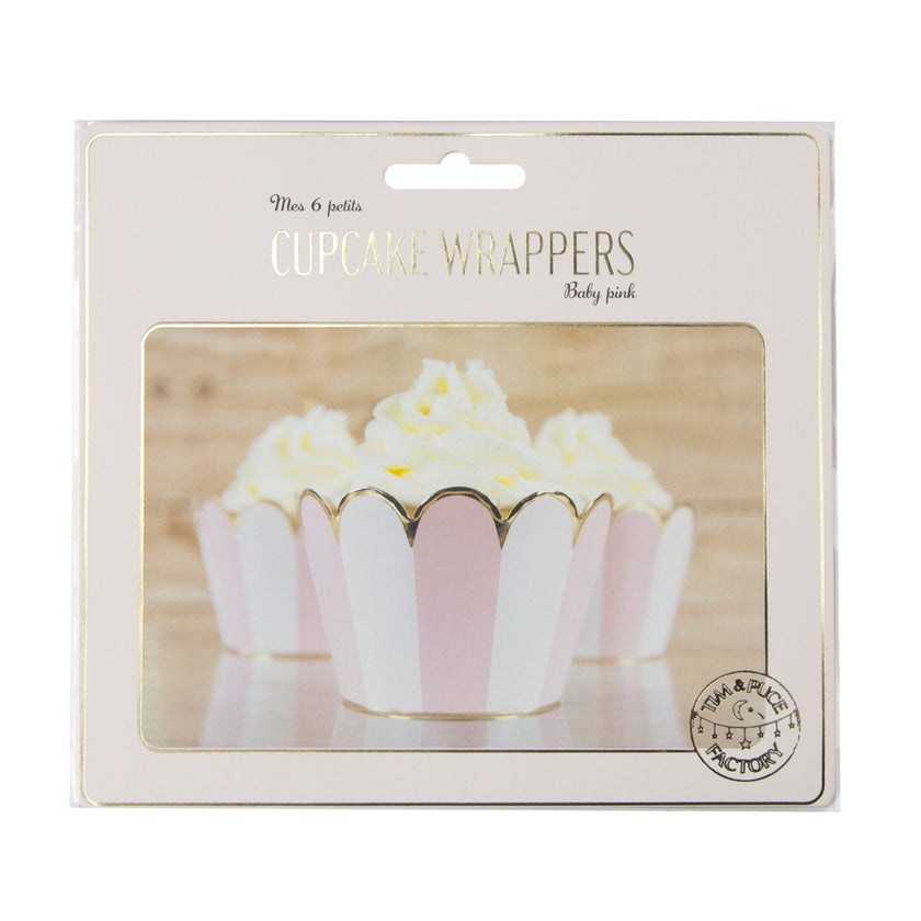 CUPCAKE WRAPPERS BABY GIRL X6