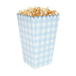 BOITES A POP-CORN VICHY BLEU X 8