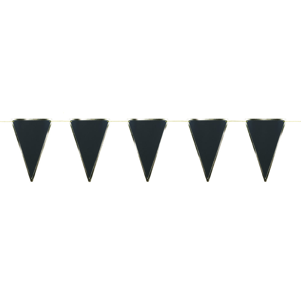GUIRLANDE FANIONS NOIRE ET OR 3M