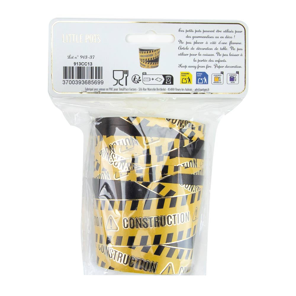 PETITS POTS CHANTIER X 8