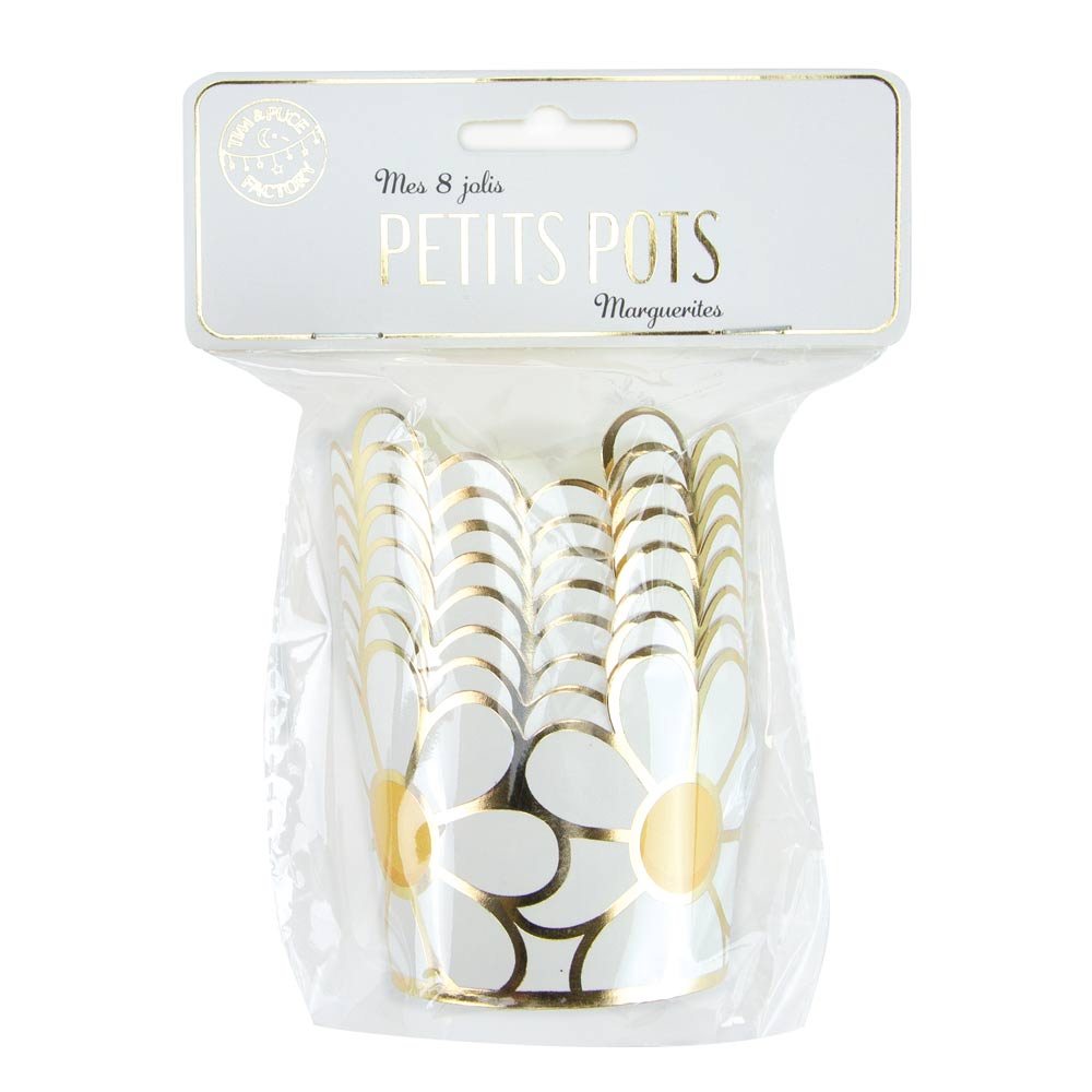 PETITS POTS MARGUERITES HIPPY PARTY X 8