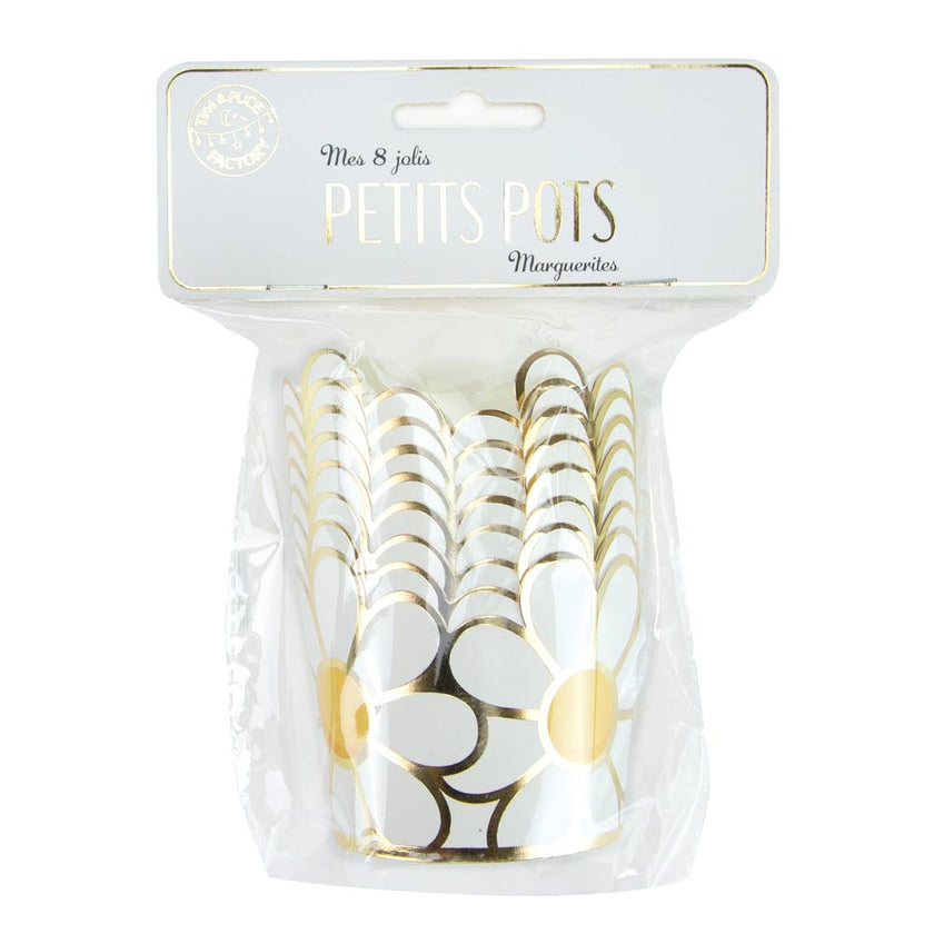 PETITS POTS MARGUERITES HIPPY PARTY X 8