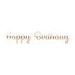 Guirlande lettres happy birthday doree 1