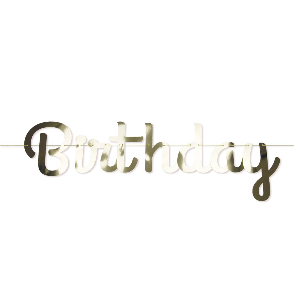 Guirlande lettres happy birthday doree 3