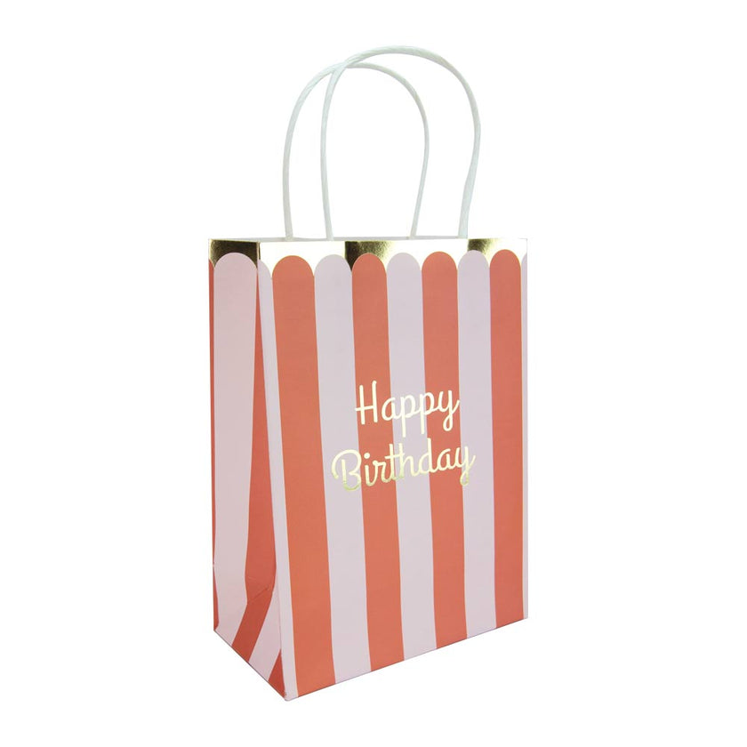 Sacs papier happy birthday multicolores x 4 3