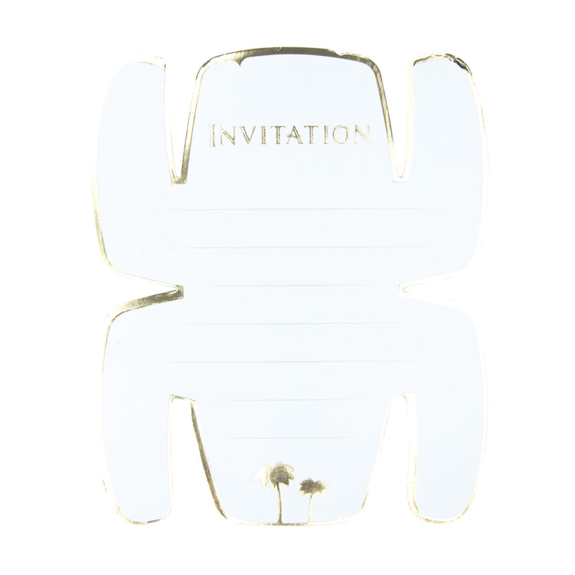 SET DE 8 INVITATIONS TOTEM AVENTURIER