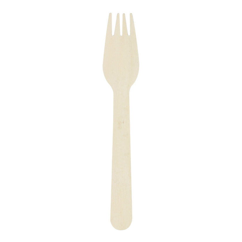 PETITES FOURCHETTES EN BOIS NATUREL X 8