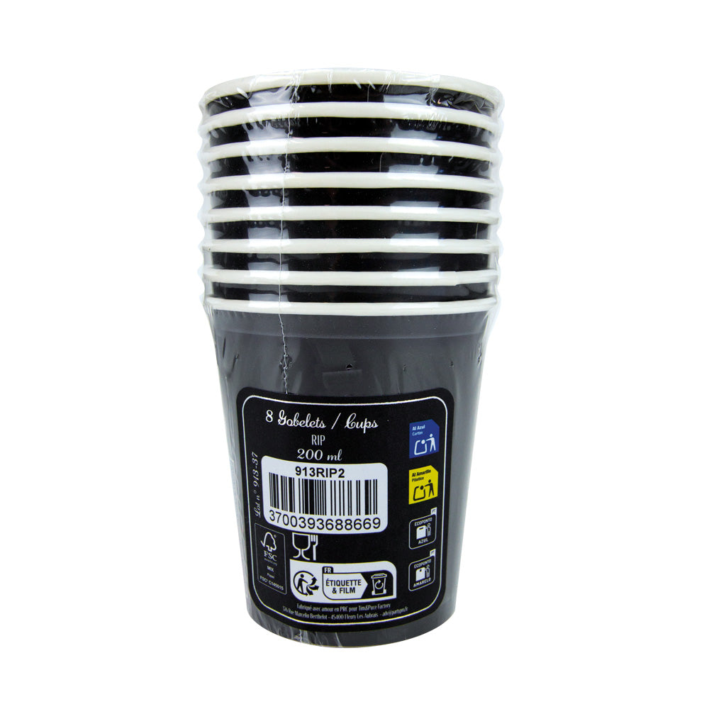 GOBELETS 200ML RIP X 8