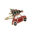 ROND DE SERVIETTE AUTOMOBILE DE NOEL