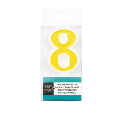 BOUGIE NUMERIQUE CHIFFRE 8