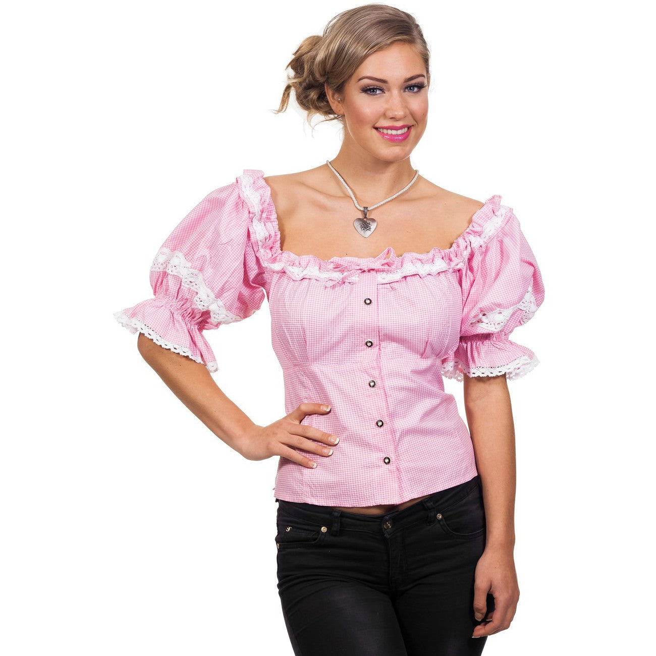 Chemise violette Oktoberfest femme