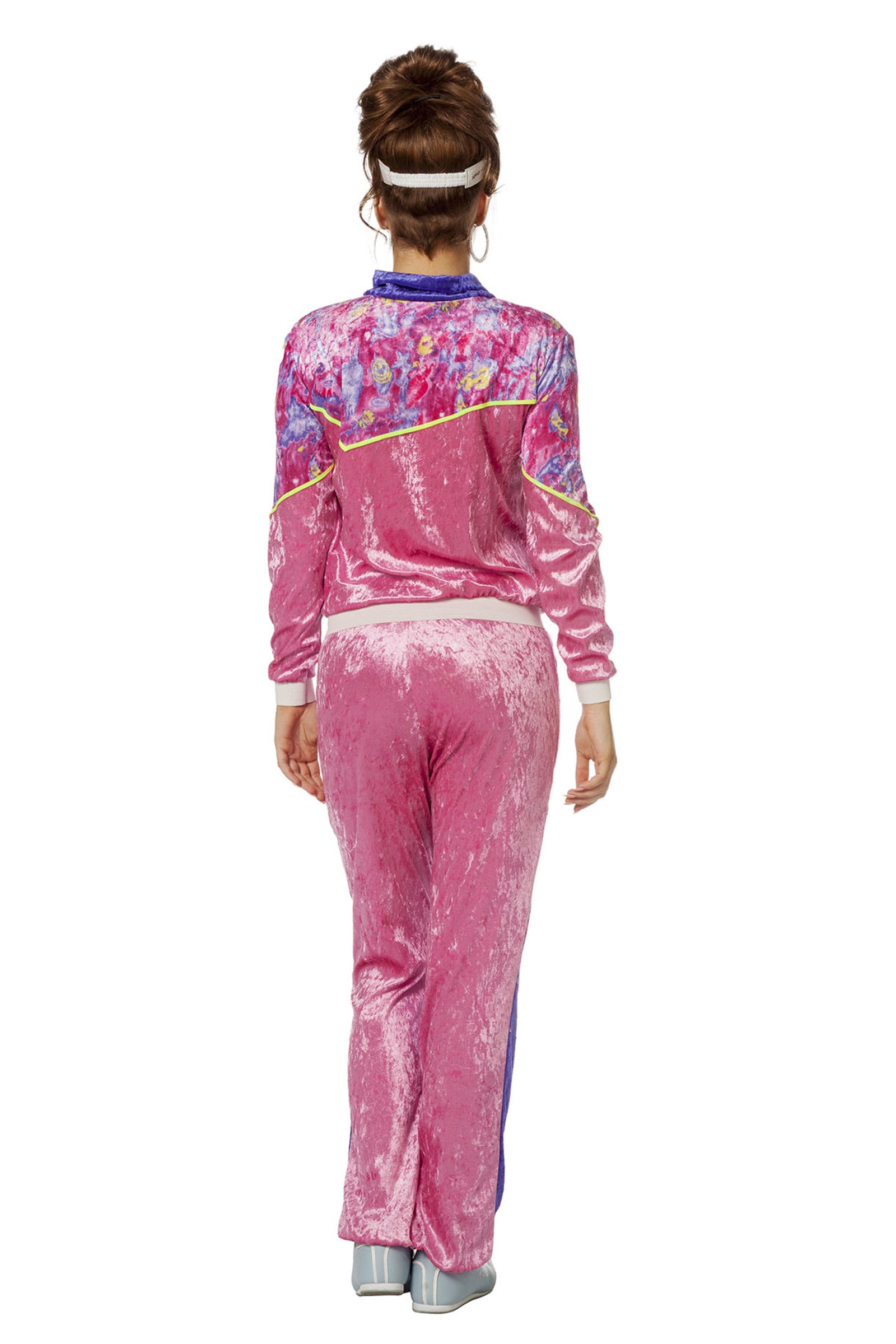 Déguisement jogging 80's bleu femme