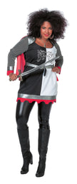 Déguisement chevalier gris femme