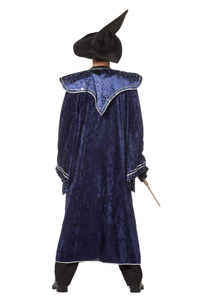 Déguisement magicien bleu homme