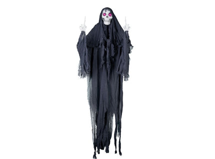 suspension d''horreur squelette zombie lumineuse 1.7m