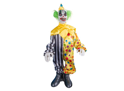 clown démoniaque lumineux sonore et motorisé 1m