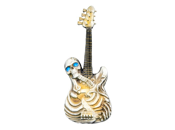 guitare lectrique squelette horreur lumineuse et sonore 58cm