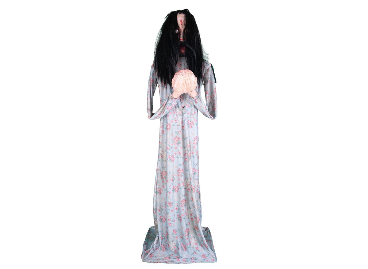 zombie mangeuse de cerveau lumineuse sonore et motorisée 2m 220v